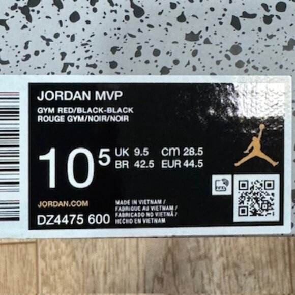 AIR JORDAN MVP in BOX Suede Basketall Mens Size 10.5. Like New. - Picture 9 of 9